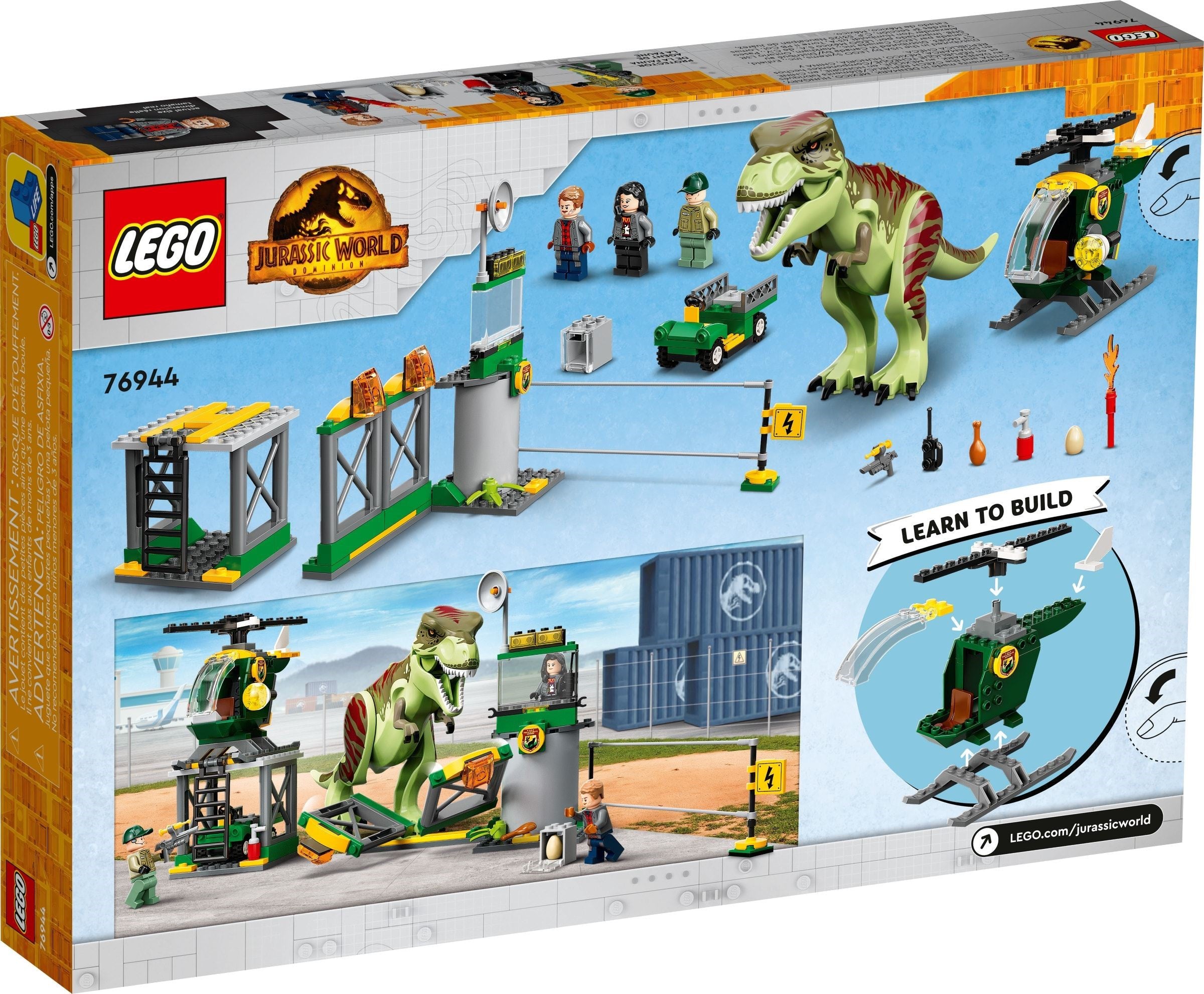 Jouet Dinosaure Compatible avec Lego - 8 Figurines Jurassic World