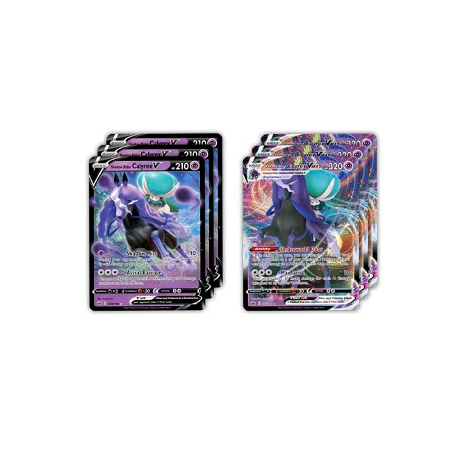 Deck de batalha da liga pokémon jcc calyrex spectral rider